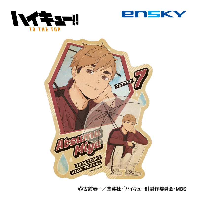 [Haikyu!! TO THE TOP] Travel Sticker (Rain ver.) 5. Atsumu Miya – Character Goods