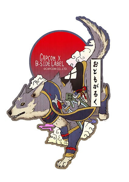 [Monster Hunter] CAPCOM x B-SIDE LABEL Sticker Gark Ukiyo-e – Character Goods