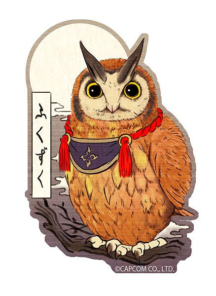 [Monster Hunter] CAPCOM x B-SIDE LABEL Sticker Fukuzuku Ukiyo-e – Character Goods