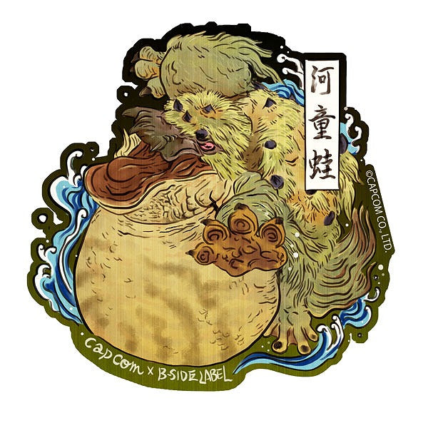 [Monster Hunter] CAPCOM x B-SIDE LABEL Sticker Tetranadon Ukiyo-e – Character Goods