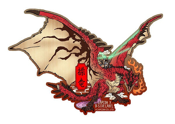 [Monster Hunter] CAPCOM x B-SIDE LABEL Sticker Wyvern Riding Ukiyo-e – Character Goods