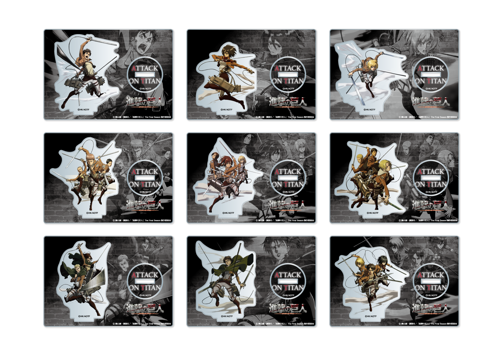 [Attack on Titan] Cover Art Random Acrylic Stand Vol. 1 – Blind Box Single
