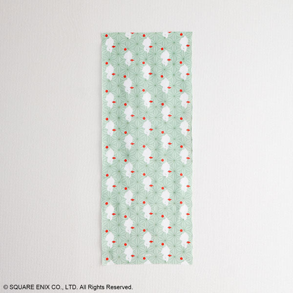 [Final Fantasy] Japanese Tenugui Towel / Moogle Forest Green