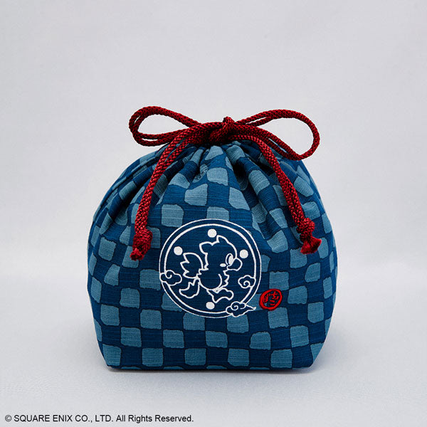 [Final Fantasy] Japanese Drawstring Pouch / Chocobo Indigo