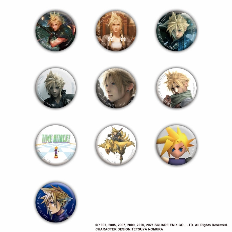 [Final Fantasy] Button Badge Collection Cloud Strife vol. 2 (Blind Box -Single)