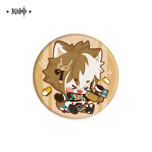 [Genshin Impact] Chibi Can Badge / Canine Warrior Gorou