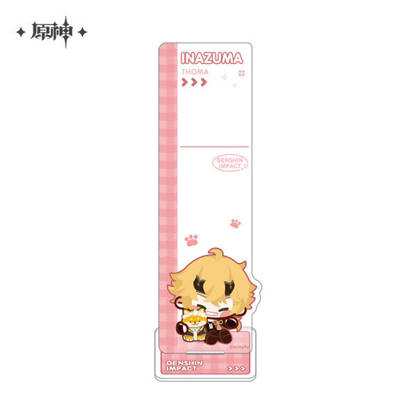 (Goods - Acrylic Stand) [Genshin Impact] Chibi Character Memo Stand / Thoma