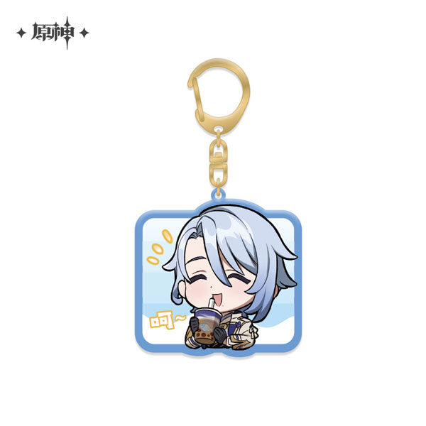 [Genshin Impact] Chibi Character Acrylic Keychain / Ayato Kamisato