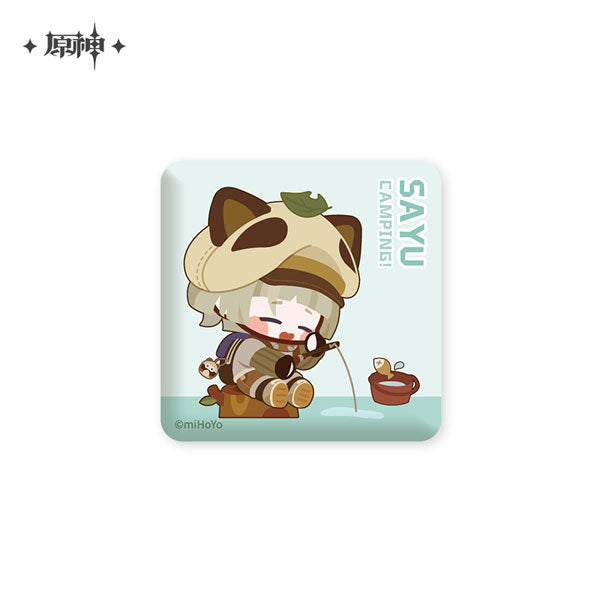[Genshin Impact] Go Camping! Series Square Button Badge / Sayu