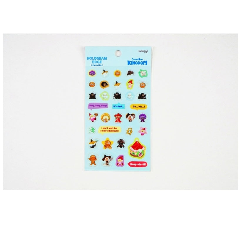 [Cookie Run: Kingdom] Sticker Golden Edge / Hologram Edge (2types)