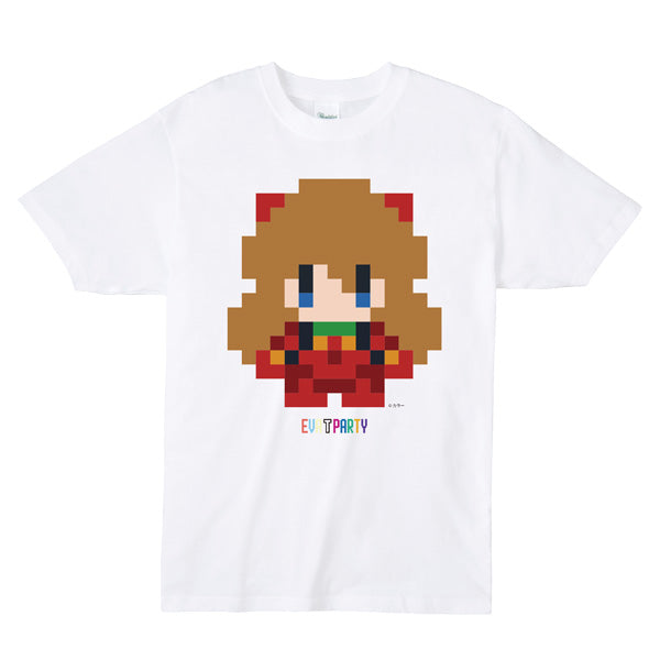 [Evangelion] "EVATPARTY 2019" Pixel Arts Asuka / White - T-Shirt