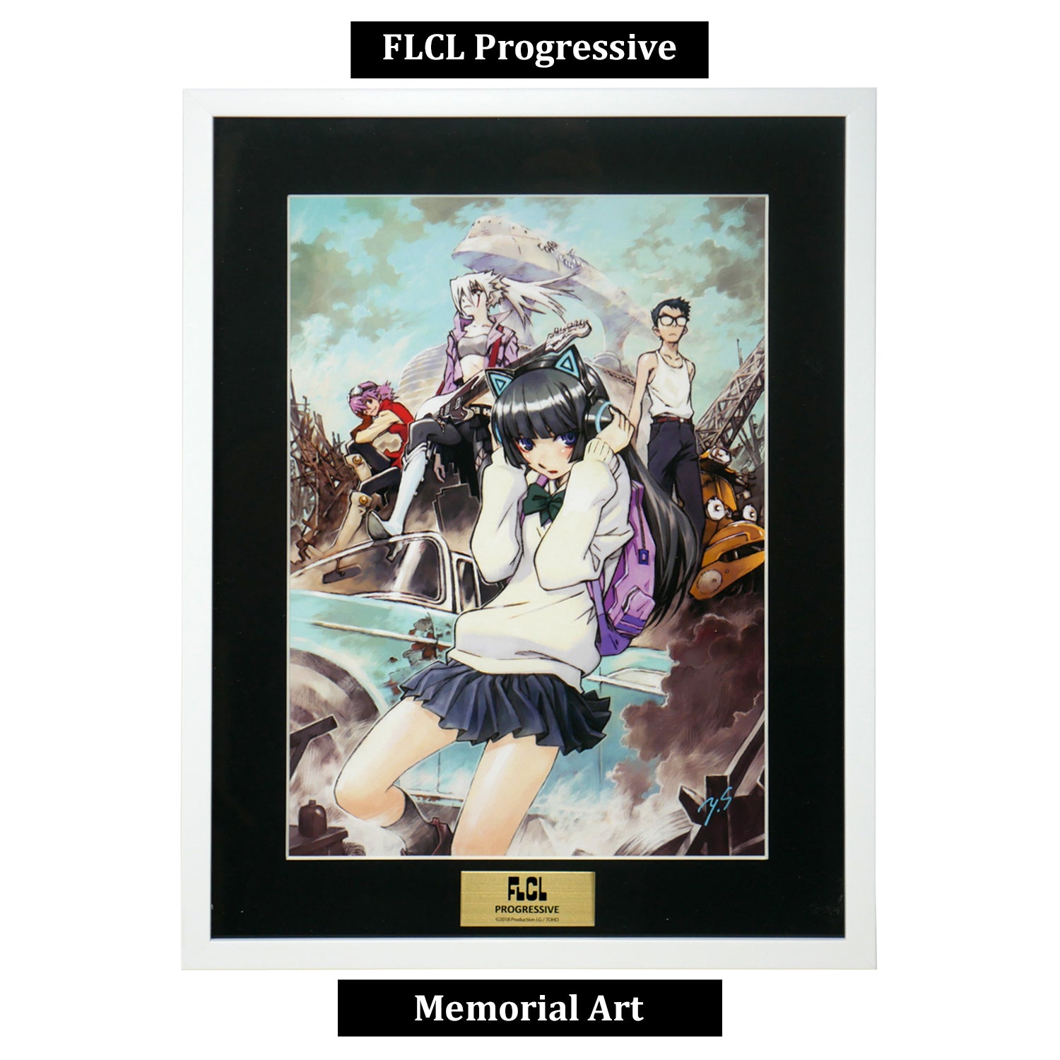 (Goods - Art Print) [FLCL] Progressive Fine Art Print Memorial Art by Yoshiyuki Sadamoto - Fine Arts