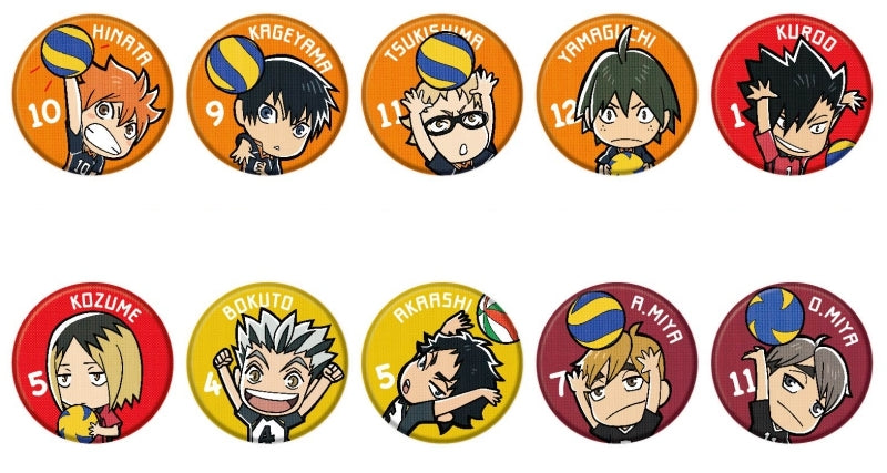 [Haikyu!!] Embroidered Button Badge Vol. 2 (Blind Box -Single)