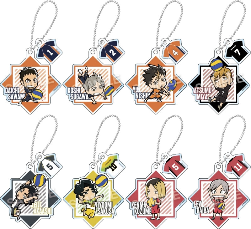 [Haikyu!!] 2 Piece Acrylic Ball Chain Type Keychain Vol.6 (Blind Box -Single)