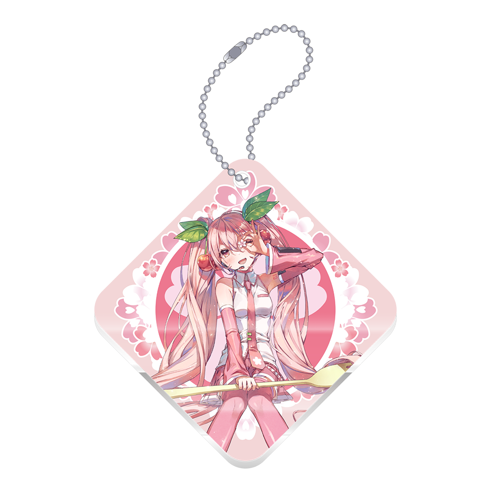 [Vocaloid] Sakura Miku Series Acrylic Slide Mirror / Art by Nanna Fujimi - Animate Exclusive