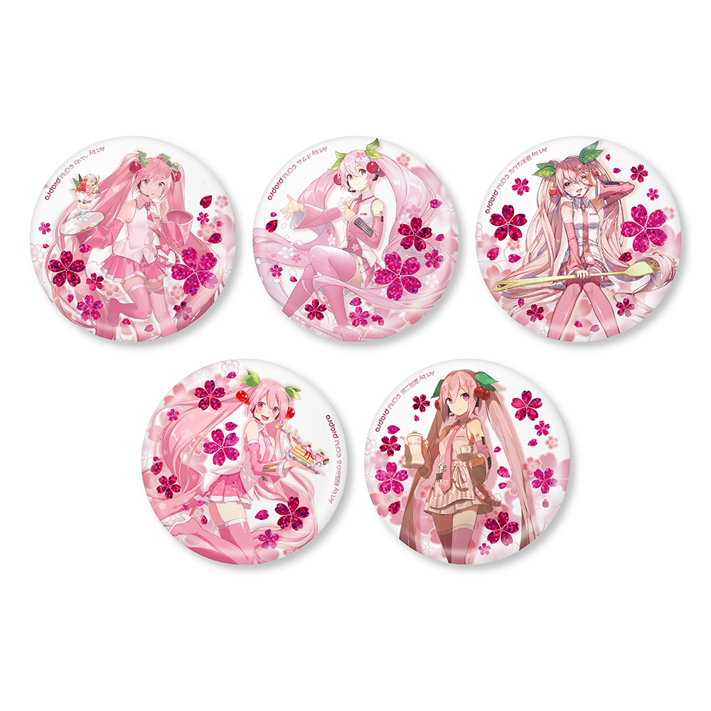 [Sakura Miku] Trading Can Badge (5types) (Blind Box -Single) Animate Exclusive
